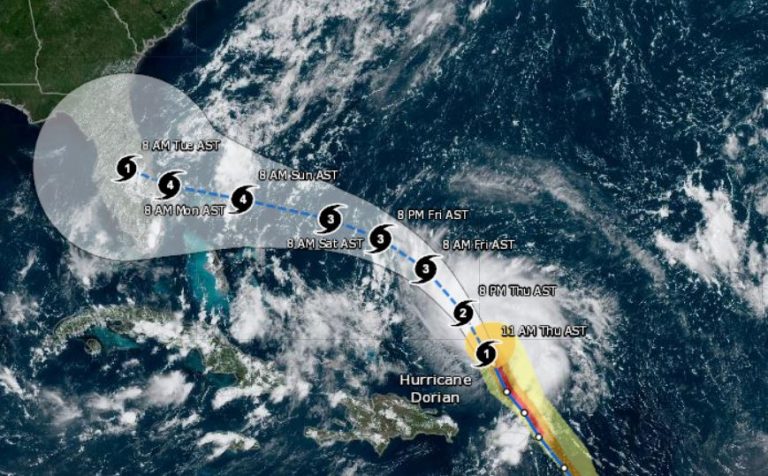 VIDEO: Hurricane Dorian expected to reach category 4 hurricane strength, new satellite images from NOAA